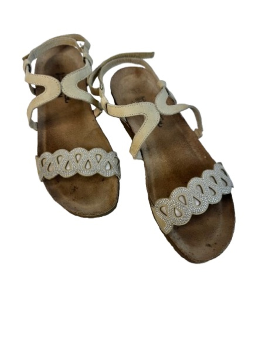 Naot Addie Women's Ivory Decorative Strap Sandals